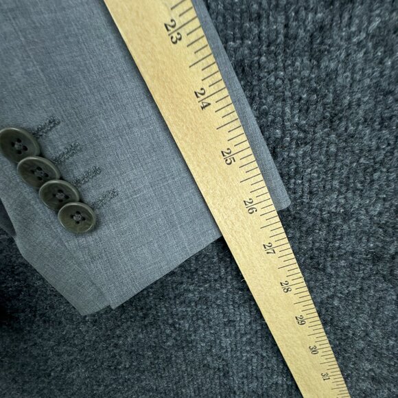**SOLD**Theory Suit Mens Jacket 44R Pants 38W 2PC Gray Wool Blend XYLO - Picture 10 of 15